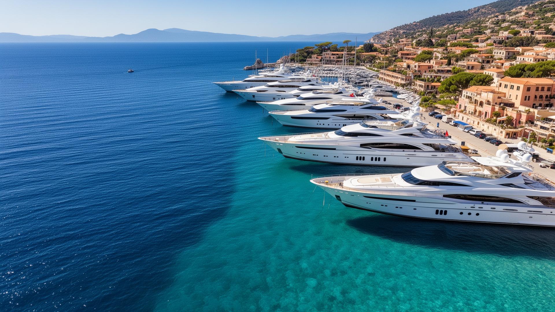 Luxury yacht cruising destination